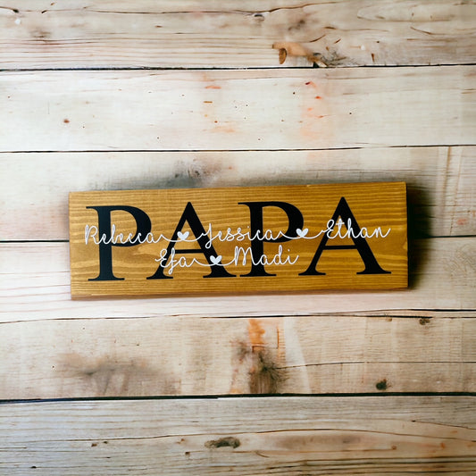 Welsh Papa Wooden Sign