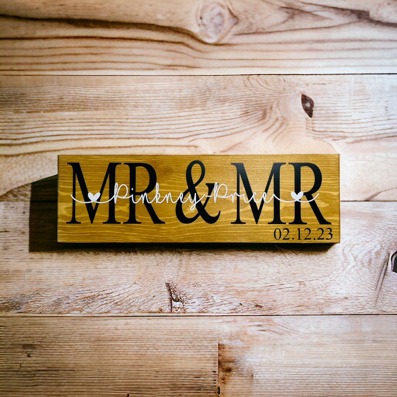 Mr & Mr Wedding Sign