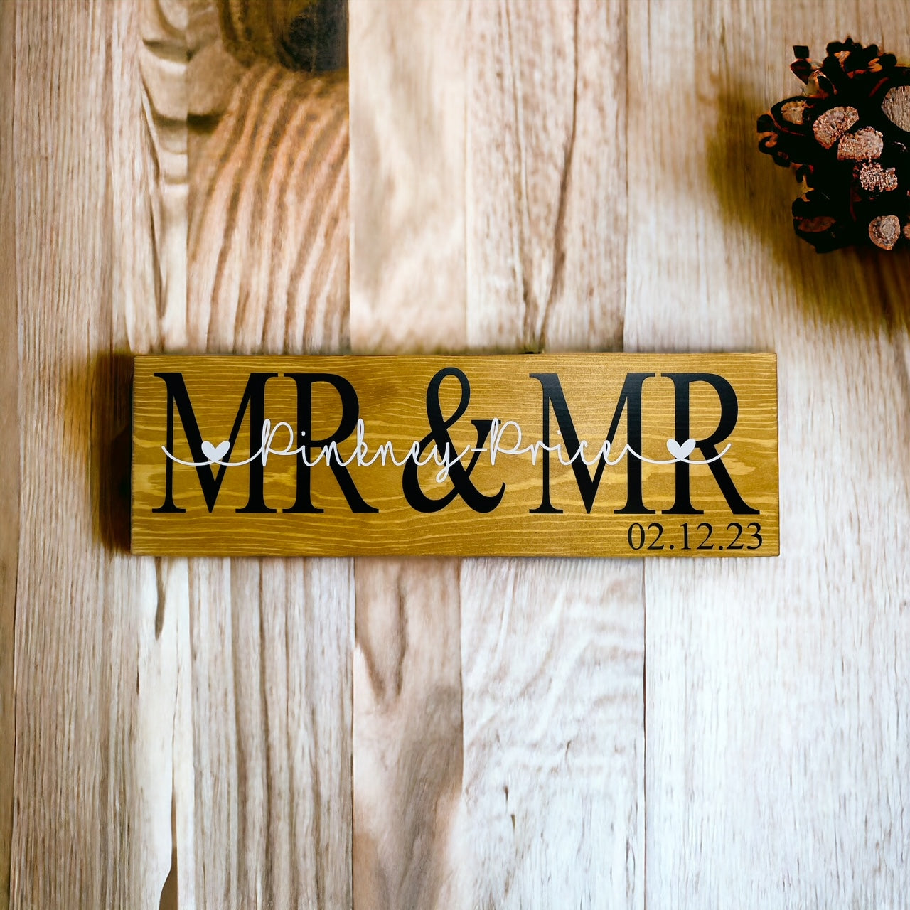 Mr & Mr Wedding Sign