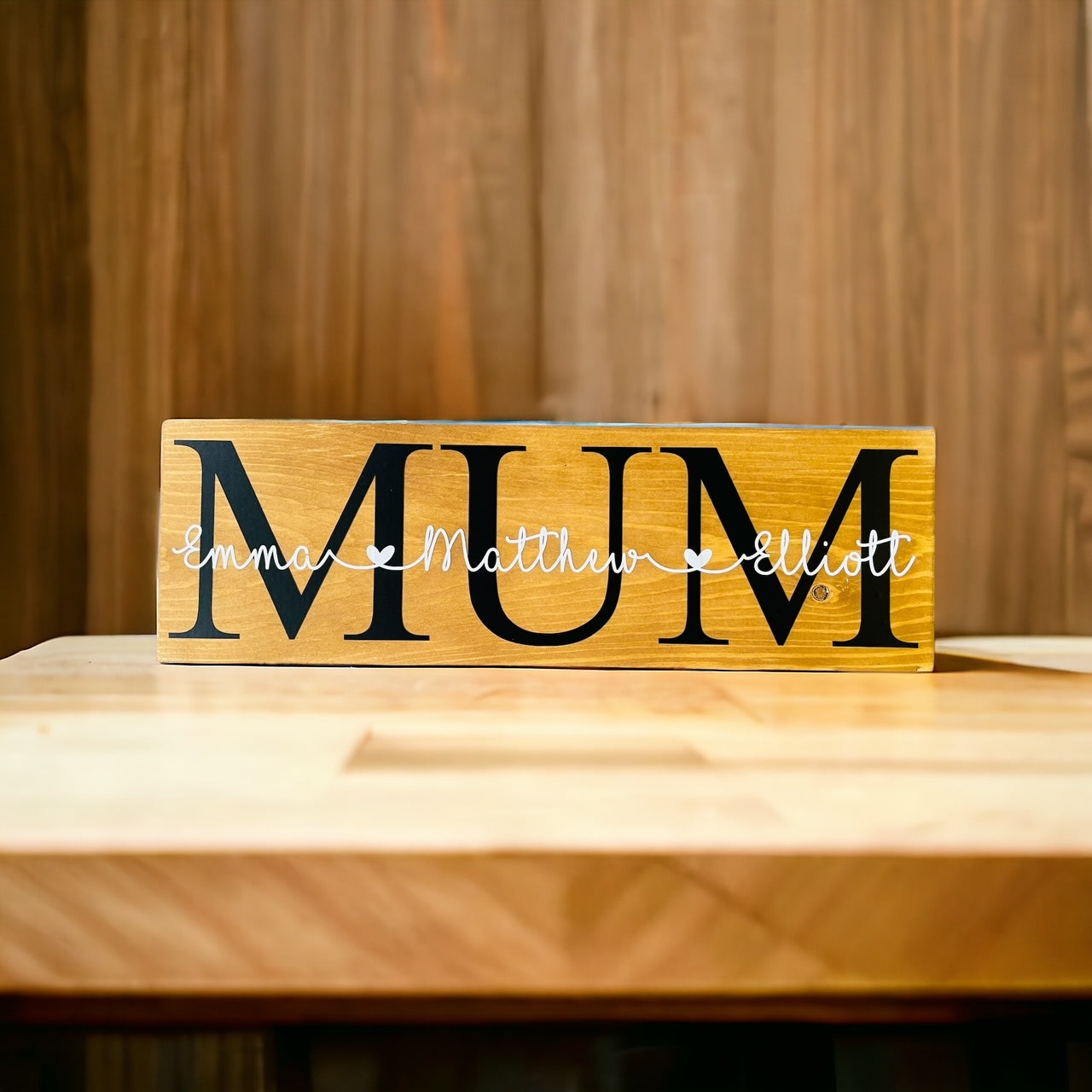 Personalised Mam Wooden Sign