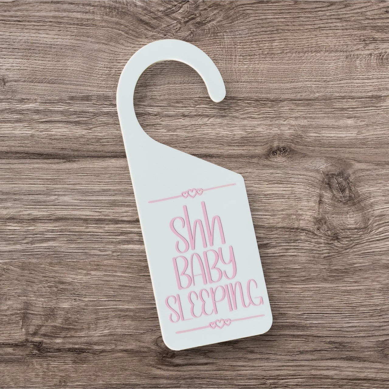 Baby Sleeping Door Hanger - Cream